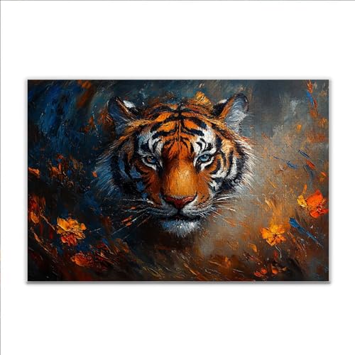 Puzzle Tiger Tier Klassische Puzzle 200 Teile Erwachsene, Holzpuzzle Erwachsene Anspruchsvoll, 2025 Impossible Puzzel Kunst Lernspiel, Schwer DIY Wooden Jigsaw Set Einzigartiges Ostern Geschenk V-9 von JIANFREY