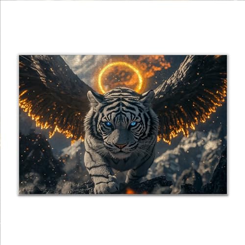 Puzzle Tiger Tier Klassische Puzzle 500 Teile Erwachsene, Holzpuzzle Erwachsene Anspruchsvoll, 2025 Impossible Puzzel Kunst Lernspiel, Schwer DIY Wooden Jigsaw Set Einzigartiges Ostern Geschenk R-0 Puzzle Tiger Tier Klassische Puzzle 500 Teile Erwachsene, Holzpuzzle Erwachsene Anspruchsvoll, 2025 Impossible Puzzel Kunst Lernspiel, Schwer DIY Wooden Jigsaw Set Einzigartiges Ostern Geschenk R-0 von JIANFREY