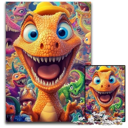 1000 Puzzleteile für Erwachsene, Dinosaurier-Puzzle aus Pappe, Weihnachten, Halloween, Ostern, Neujahr, 26x38cm 1000 Puzzleteile für Erwachsene, Dinosaurier-Puzzle aus Pappe, Weihnachten, Halloween, Ostern, Neujahr, 26x38cm von JIANGENNF