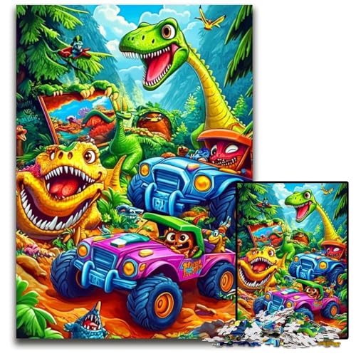 1000 Teile Puzzle für Erwachsene, Dinosaurier-Puzzle aus Holz, Weihnachten, Halloween, Ostern, Neujahr, 50x75cm 1000 Teile Puzzle für Erwachsene, Dinosaurier-Puzzle aus Holz, Weihnachten, Halloween, Ostern, Neujahr, 50x75cm von JIANGENNF
