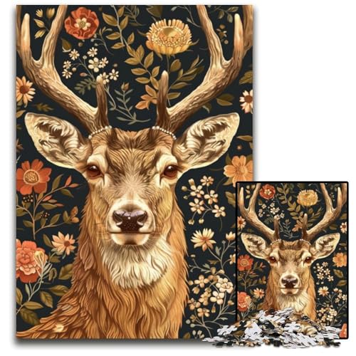 1000 Teile Puzzle für Erwachsene, Fantasie-Hirsch, Holzpuzzle, Weihnachten, Halloween, Ostern, Neujahr, 50x75cm 1000 Teile Puzzle für Erwachsene, Fantasie-Hirsch, Holzpuzzle, Weihnachten, Halloween, Ostern, Neujahr, 50x75cm von JIANGENNF