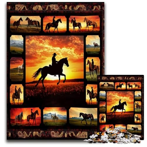 1000 Teile Puzzle für Erwachsene, Pferdecollage, Kartonpuzzle für Familienspaß, geeignet als Schreibtischdekoration für Kinder ab 14 Jahren, 26x38cm 1000 Teile Puzzle für Erwachsene, Pferdecollage, Kartonpuzzle für Familienspaß, geeignet als Schreibtischdekoration für Kinder ab 14 Jahren, 26x38cm von JIANGENNF