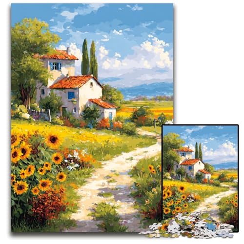 1000 Teile Puzzle für Erwachsene, Sonnenblume, Holzpuzzle, pädagogisches Denkspiel, künstlerische Heim- und Bürodekoration, ab 14 Jahren, 50x75cm 1000 Teile Puzzle für Erwachsene, Sonnenblume, Holzpuzzle, pädagogisches Denkspiel, künstlerische Heim- und Bürodekoration, ab 14 Jahren, 50x75cm von JIANGENNF