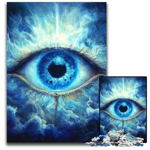 1000 Teile Puzzle für Erwachsene Magisches Auge Kartonpuzzle Spiel für Erwachsene Geschenk Interaktives Familienspiel Gehirn-Herausforderungsgeschenk 26X38CM von JIANGENNF
