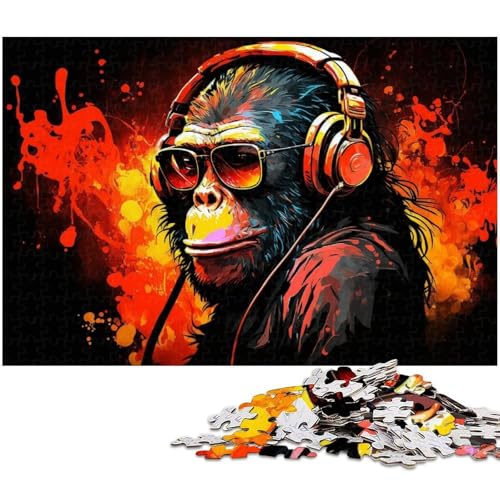 1000-teiliges Affenpuzzle für Erwachsene, Denkspiel, interaktives Familienspiel, geeignet für Kinder ab 14 Jahren, 50 x 75 cm / 19,68 x 29,52 Zoll 1000-teiliges Affenpuzzle für Erwachsene, Denkspiel, interaktives Familienspiel, geeignet für Kinder ab 14 Jahren, 50 x 75 cm / 19,68 x 29,52 Zoll von JIANGENNF