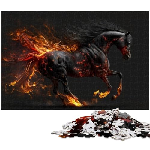 1000-teiliges Fantasy-Pferde-Puzzle für Erwachsene, Denkspiel, interaktives Familienspiel, geeignet für Kinder ab 14 Jahren, 26 x 38 cm / 10,23 x 14,96 Zoll 1000-teiliges Fantasy-Pferde-Puzzle für Erwachsene, Denkspiel, interaktives Familienspiel, geeignet für Kinder ab 14 Jahren, 26 x 38 cm / 10,23 x 14,96 Zoll von JIANGENNF