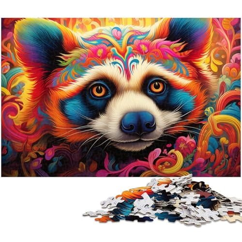 1000-teiliges Puzzle, bunter Panda, Kartonpuzzle für Erwachsene, Spiel für Erwachsene, Geschenk, interaktives Familienspiel, Gehirn-Herausforderung, Geschenk, 26 x 38 cm / 10,23 x 14,96 Zoll 1000-teiliges Puzzle, bunter Panda, Kartonpuzzle für Erwachsene, Spiel für Erwachsene, Geschenk, interaktives Familienspiel, Gehirn-Herausforderung, Geschenk, 26 x 38 cm / 10,23 x 14,96 Zoll von JIANGENNF
