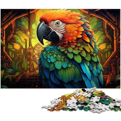 1000-teiliges Puzzle, bunter Papagei, Kartonpuzzle für Erwachsene, Spiel für Erwachsene, Geschenk, interaktives Familienspiel, Gehirn-Herausforderung, Geschenk, 26 x 38 cm / 10,23 x 14,96 Zoll 1000-teiliges Puzzle, bunter Papagei, Kartonpuzzle für Erwachsene, Spiel für Erwachsene, Geschenk, interaktives Familienspiel, Gehirn-Herausforderung, Geschenk, 26 x 38 cm / 10,23 x 14,96 Zoll von JIANGENNF