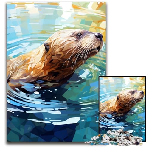 1000-teiliges Puzzle, buntes Siegel, anspruchsvolles Puzzle, Denkspiel für Teenager und Familieninteraktion, 26x38cm/10,23x14,96 Zoll 1000-teiliges Puzzle, buntes Siegel, anspruchsvolles Puzzle, Denkspiel für Teenager und Familieninteraktion, 26x38cm/10,23x14,96 Zoll von JIANGENNF