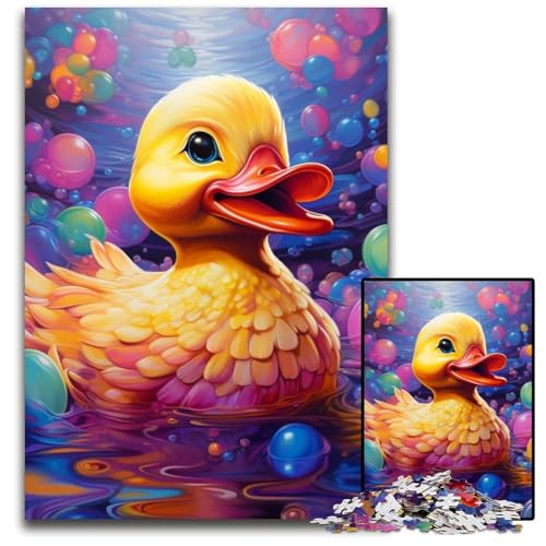 1000-teiliges Puzzle, farbenfrohe Kunstenten, anspruchsvolles Puzzle, Denkspiel für Teenager und Familieninteraktion, 26x38cm/10,23x14,96 Zoll 1000-teiliges Puzzle, farbenfrohe Kunstenten, anspruchsvolles Puzzle, Denkspiel für Teenager und Familieninteraktion, 26x38cm/10,23x14,96 Zoll von JIANGENNF