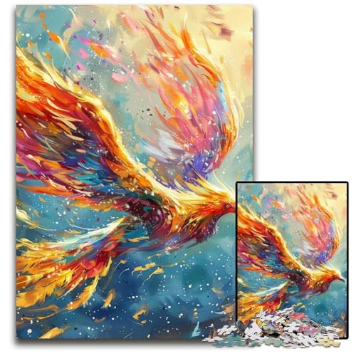 1000-teiliges Puzzle, farbenfrohes Fantasy-Phönix-Puzzle für Erwachsene, anspruchsvolles Denkspiel für Teenager, unterhaltsames interaktives Spiel für die ganze Familie, 26x38cm/10,23x14,96 Zoll 1000-teiliges Puzzle, farbenfrohes Fantasy-Phönix-Puzzle für Erwachsene, anspruchsvolles Denkspiel für Teenager, unterhaltsames interaktives Spiel für die ganze Familie, 26x38cm/10,23x14,96 Zoll von JIANGENNF