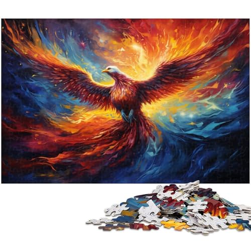 1000-teiliges Puzzle, farbenfrohes Phönix-Puzzle für Erwachsene, Denkspiel, interaktives Familienspiel, geeignet für Kinder ab 14 Jahren, 50 x 75 cm / 19,68 x 29,52 Zoll 1000-teiliges Puzzle, farbenfrohes Phönix-Puzzle für Erwachsene, Denkspiel, interaktives Familienspiel, geeignet für Kinder ab 14 Jahren, 50 x 75 cm / 19,68 x 29,52 Zoll von JIANGENNF