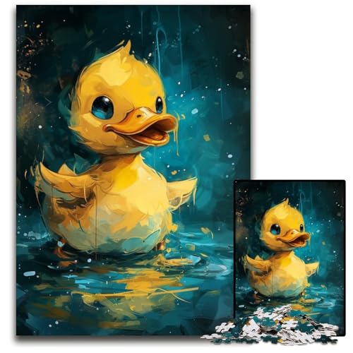 1000-teiliges Puzzle, süße kleine gelbe Ente, anspruchsvolles Puzzle, Denkspiel für Teenager und Familieninteraktion, 26x38cm/10,23x14,96 Zoll 1000-teiliges Puzzle, süße kleine gelbe Ente, anspruchsvolles Puzzle, Denkspiel für Teenager und Familieninteraktion, 26x38cm/10,23x14,96 Zoll von JIANGENNF