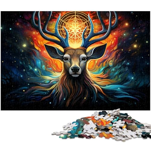 1000-teiliges Puzzle,farbenfrohes Tyrannosaurus Rex-Holzpuzzle für Erwachsene,Spiel für Erwachsene,Geschenk,interaktives Familienspiel,Gehirn-Herausforderung,Geschenk,50 x 75 cm / 19,68 x 29,52 Zoll 1000-teiliges Puzzle,farbenfrohes Tyrannosaurus Rex-Holzpuzzle für Erwachsene,Spiel für Erwachsene,Geschenk,interaktives Familienspiel,Gehirn-Herausforderung,Geschenk,50 x 75 cm / 19,68 x 29,52 Zoll von JIANGENNF