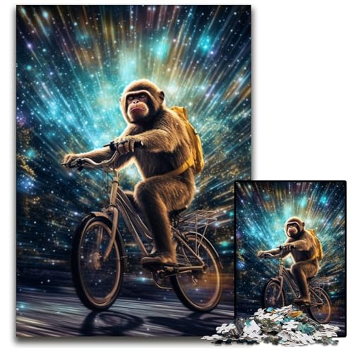 1000-teiliges Puzzle „Affenfahrrad“ für Erwachsene, anspruchsvolles Denkspiel für Teenager, interaktives Familienspiel, 26x38cm/10,23x14,96 Zoll 1000-teiliges Puzzle „Affenfahrrad“ für Erwachsene, anspruchsvolles Denkspiel für Teenager, interaktives Familienspiel, 26x38cm/10,23x14,96 Zoll von JIANGENNF