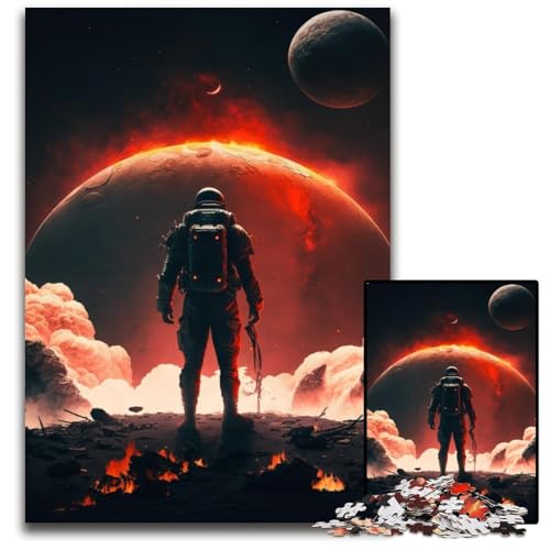 1000-teiliges Puzzle „Astronaut“, anspruchsvolles Denkspiel für Jugendliche und Familieninteraktion, 26x38cm/10,23x14,96 Zoll 1000-teiliges Puzzle „Astronaut“, anspruchsvolles Denkspiel für Jugendliche und Familieninteraktion, 26x38cm/10,23x14,96 Zoll von JIANGENNF