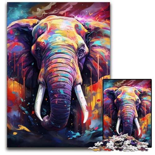 1000-teiliges Puzzle „Elefantennebel“, anspruchsvolles Denkspiel für Jugendliche und Familieninteraktion, 50x75cm/19,68x29,52 Zoll 1000-teiliges Puzzle „Elefantennebel“, anspruchsvolles Denkspiel für Jugendliche und Familieninteraktion, 50x75cm/19,68x29,52 Zoll von JIANGENNF