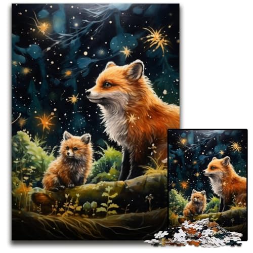 1000-teiliges Puzzle „Fantastische Füchse“, anspruchsvolles Puzzle, Denkspiel für Teenager und Familieninteraktion, 26x38cm/10,23x14,96 Zoll 1000-teiliges Puzzle „Fantastische Füchse“, anspruchsvolles Puzzle, Denkspiel für Teenager und Familieninteraktion, 26x38cm/10,23x14,96 Zoll von JIANGENNF