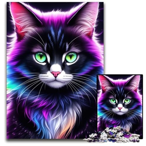 1000-teiliges Puzzle „Felliges Katzenporträt“,schwierige Rätsel für Erwachsene,anspruchsvolles Denkspiel für Teenager,unterhaltsames interaktives Spiel für die ganze Familie,26x38cm/10,23x14,96 Zoll 1000-teiliges Puzzle „Felliges Katzenporträt“,schwierige Rätsel für Erwachsene,anspruchsvolles Denkspiel für Teenager,unterhaltsames interaktives Spiel für die ganze Familie,26x38cm/10,23x14,96 Zoll von JIANGENNF