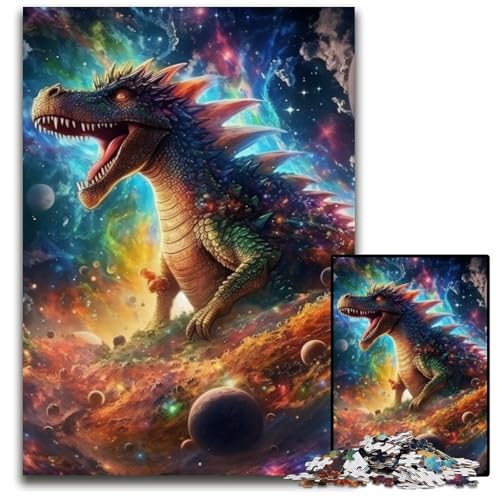 1000-teiliges Puzzle „Galaxien-Dinosaurier“, anspruchsvolles Puzzle, Denkspiel für Teenager und Familieninteraktion, 26x38cm/10,23x14,96 Zoll 1000-teiliges Puzzle „Galaxien-Dinosaurier“, anspruchsvolles Puzzle, Denkspiel für Teenager und Familieninteraktion, 26x38cm/10,23x14,96 Zoll von JIANGENNF
