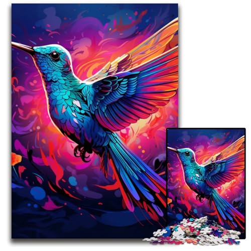 1000-teiliges Puzzle „Psychedelischer Kolibri“ für Erwachsene, anspruchsvolles Denkspiel für Teenager, interaktives Familienspiel, 50x75cm/19,68x29,52 Zoll 1000-teiliges Puzzle „Psychedelischer Kolibri“ für Erwachsene, anspruchsvolles Denkspiel für Teenager, interaktives Familienspiel, 50x75cm/19,68x29,52 Zoll von JIANGENNF