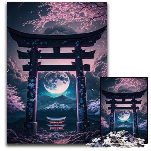 1000-teiliges Puzzle „Sanctuary Under The Stars“ aus Pappe, Puzzle für Erwachsene, anspruchsvolles Denkspiel für Teenager, Spaß für den Familienspielabend, 26x38cm/10,23x14,96 Zoll von JIANGENNF