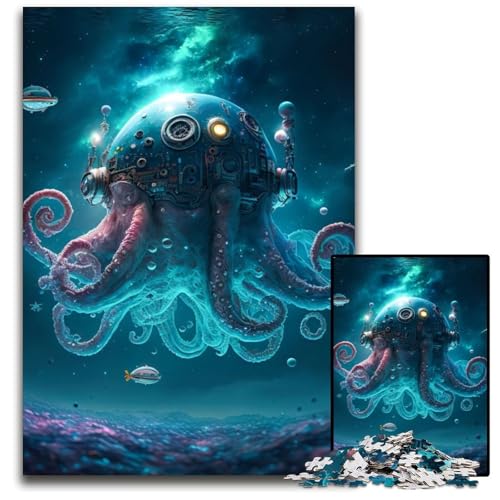 1000-teiliges Puzzle „Space Squids“ für Erwachsene, für Teenager und Familienspaß – DIY-Denkspiel, Geschenk, 50x75cm/19,68x29,52 Zoll 1000-teiliges Puzzle „Space Squids“ für Erwachsene, für Teenager und Familienspaß – DIY-Denkspiel, Geschenk, 50x75cm/19,68x29,52 Zoll von JIANGENNF