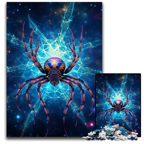 1000-teiliges Puzzle „Sternenhimmel-Spinne“ aus Pappe Weihnachten, Halloween, Ostern, Neujahr, 26x38cm/10,23x14,96 Zoll 1000-teiliges Puzzle „Sternenhimmel-Spinne“ aus Pappe Weihnachten, Halloween, Ostern, Neujahr, 26x38cm/10,23x14,96 Zoll von JIANGENNF