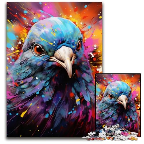 1000-teiliges Puzzle „Taube“, anspruchsvolles Denkspiel für Jugendliche und Familieninteraktion, 26x38cm/10,23x14,96 Zoll 1000-teiliges Puzzle „Taube“, anspruchsvolles Denkspiel für Jugendliche und Familieninteraktion, 26x38cm/10,23x14,96 Zoll von JIANGENNF