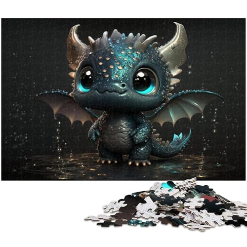 1000-teiliges Puzzle Baby Dragon aus Karton, Puzzle für Erwachsene, Spiel für Erwachsene, Geschenk, interaktives Familienspiel, Gehirn-Herausforderung, Geschenk, 26 x 38 cm / 10,23 x 14,96 Zoll 1000-teiliges Puzzle Baby Dragon aus Karton, Puzzle für Erwachsene, Spiel für Erwachsene, Geschenk, interaktives Familienspiel, Gehirn-Herausforderung, Geschenk, 26 x 38 cm / 10,23 x 14,96 Zoll von JIANGENNF