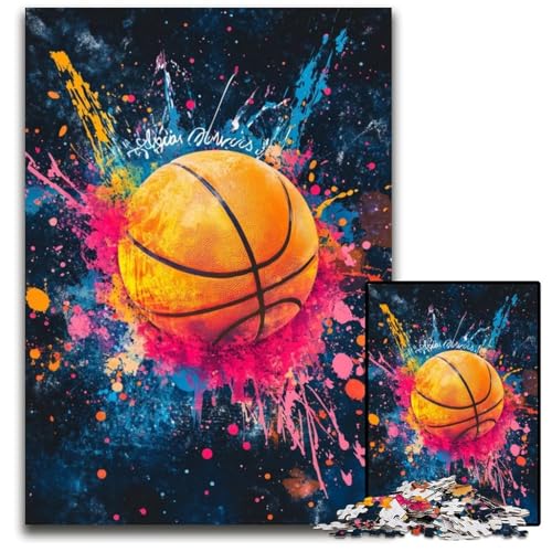 1000-teiliges Puzzle Basketballschießen, Kartonpuzzle, anspruchsvolles Denkspiel für Teenager, Spaß für den Familienspieleabend, 26x38cm 1000-teiliges Puzzle Basketballschießen, Kartonpuzzle, anspruchsvolles Denkspiel für Teenager, Spaß für den Familienspieleabend, 26x38cm von JIANGENNF