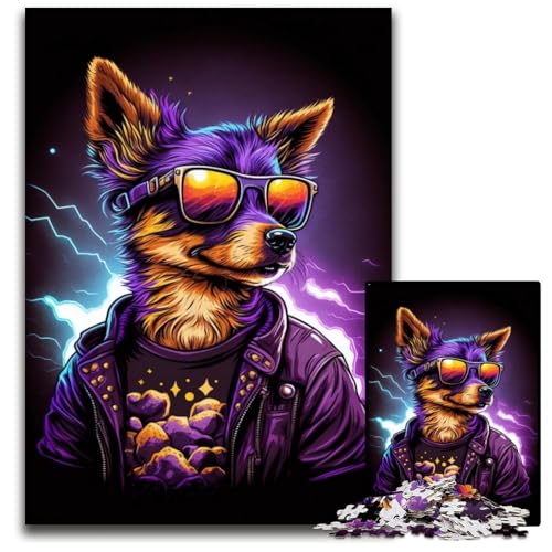 1000-teiliges Puzzle Chihuahua-Boxer-Puzzle für Erwachsene, farbenfrohe Heimdekoration und interaktives Familienspiel, 26x38cm/10,23x14,96 Zoll 1000-teiliges Puzzle Chihuahua-Boxer-Puzzle für Erwachsene, farbenfrohe Heimdekoration und interaktives Familienspiel, 26x38cm/10,23x14,96 Zoll von JIANGENNF