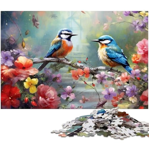 1000-teiliges Puzzle-Geschenk, Blumen- und Vogelwelt, Kartonpuzzle für Erwachsene, Familie und Freunde, geeignet für Kinder ab 14 Jahren, 26 x 38 cm / 10,23 x 14,96 Zoll 1000-teiliges Puzzle-Geschenk, Blumen- und Vogelwelt, Kartonpuzzle für Erwachsene, Familie und Freunde, geeignet für Kinder ab 14 Jahren, 26 x 38 cm / 10,23 x 14,96 Zoll von JIANGENNF