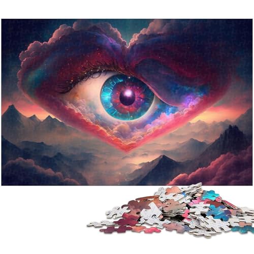 1000-teiliges Puzzle-Geschenk, Fantasy-Planet, Holzpuzzle für Erwachsene, Familie und Freunde, geeignet für Kinder ab 14 Jahren, 50 x 75 cm / 19,68 x 29,52 Zoll 1000-teiliges Puzzle-Geschenk, Fantasy-Planet, Holzpuzzle für Erwachsene, Familie und Freunde, geeignet für Kinder ab 14 Jahren, 50 x 75 cm / 19,68 x 29,52 Zoll von JIANGENNF