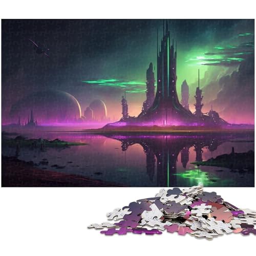 1000-teiliges Puzzle-Geschenk, Fantasy-Planet, Kartonpuzzle für Erwachsene, Familie und Freunde, geeignet für Kinder ab 14 Jahren, 26 x 38 cm / 10,23 x 14,96 Zoll 1000-teiliges Puzzle-Geschenk, Fantasy-Planet, Kartonpuzzle für Erwachsene, Familie und Freunde, geeignet für Kinder ab 14 Jahren, 26 x 38 cm / 10,23 x 14,96 Zoll von JIANGENNF