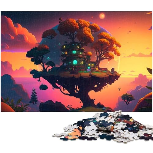 1000-teiliges Puzzle-Geschenk, Fantasy Planet, anspruchsvolles Rätsel, Denkspiel für Teenager, 26 x 38 cm / 10,23 x 14,96 Zoll 1000-teiliges Puzzle-Geschenk, Fantasy Planet, anspruchsvolles Rätsel, Denkspiel für Teenager, 26 x 38 cm / 10,23 x 14,96 Zoll von JIANGENNF