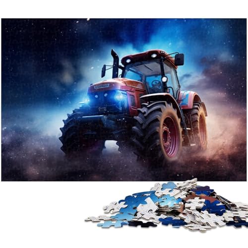 1000-teiliges Puzzle-Geschenk, Fantasy-Traktor, anspruchsvolles Rätsel, Denkspiel für Teenager, 50 x 75 cm / 19,68 x 29,52 Zoll 1000-teiliges Puzzle-Geschenk, Fantasy-Traktor, anspruchsvolles Rätsel, Denkspiel für Teenager, 50 x 75 cm / 19,68 x 29,52 Zoll von JIANGENNF