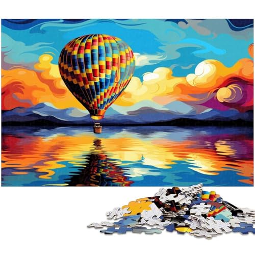 1000-teiliges Puzzle-Geschenk, Heißluftballon, Kartonpuzzle für Erwachsene, Familie und Freunde, geeignet für Kinder ab 14 Jahren, 26 x 38 cm / 10,23 x 14,96 Zoll 1000-teiliges Puzzle-Geschenk, Heißluftballon, Kartonpuzzle für Erwachsene, Familie und Freunde, geeignet für Kinder ab 14 Jahren, 26 x 38 cm / 10,23 x 14,96 Zoll von JIANGENNF