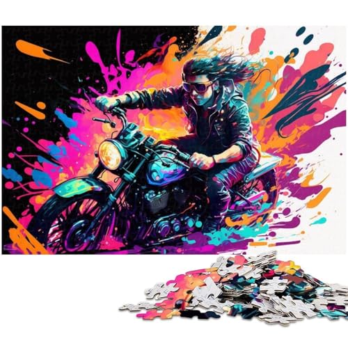 1000-teiliges Puzzle-Geschenk, buntes Fahrrad, Holzpuzzle für Erwachsene, Familie und Freunde, geeignet für Kinder ab 14 Jahren, 50 x 75 cm / 19,68 x 29,52 Zoll 1000-teiliges Puzzle-Geschenk, buntes Fahrrad, Holzpuzzle für Erwachsene, Familie und Freunde, geeignet für Kinder ab 14 Jahren, 50 x 75 cm / 19,68 x 29,52 Zoll von JIANGENNF