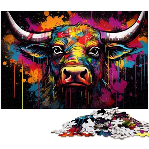 1000-teiliges Puzzle-Geschenk, buntes Yak-Kartonpuzzle für Erwachsene, Familie und Freunde, geeignet für Kinder ab 14 Jahren, 26 x 38 cm / 10,23 x 14,96 Zoll 1000-teiliges Puzzle-Geschenk, buntes Yak-Kartonpuzzle für Erwachsene, Familie und Freunde, geeignet für Kinder ab 14 Jahren, 26 x 38 cm / 10,23 x 14,96 Zoll von JIANGENNF