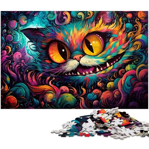 1000-teiliges Puzzle-Geschenk Alice Cat, anspruchsvolles Denkspiel für Teenager, 50 x 75 cm / 19,68 x 29,52 Zoll 1000-teiliges Puzzle-Geschenk Alice Cat, anspruchsvolles Denkspiel für Teenager, 50 x 75 cm / 19,68 x 29,52 Zoll von JIANGENNF