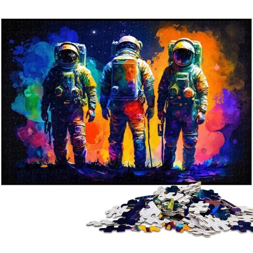 1000-teiliges Puzzle-Geschenk: Astronauten stehender Planet, anspruchsvolles Puzzle, Denkspiel für Teenager, 50 x 75 cm / 19,68 x 29,52 Zoll 1000-teiliges Puzzle-Geschenk: Astronauten stehender Planet, anspruchsvolles Puzzle, Denkspiel für Teenager, 50 x 75 cm / 19,68 x 29,52 Zoll von JIANGENNF