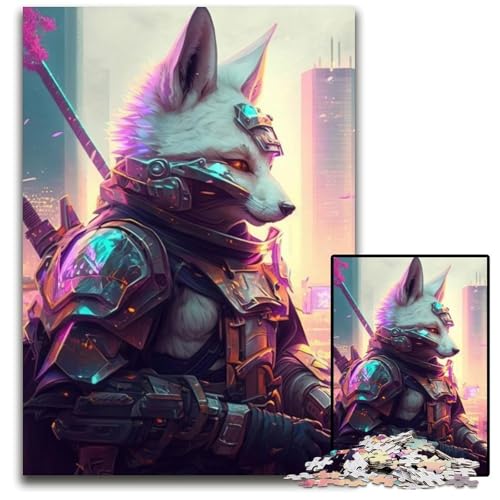 1000-teiliges Puzzle Mechanischer Wolf, Papppuzzle, Denksportaufgabe, dekoratives DIY-Spiel, interaktives Familienspielzeug, 26x38cm/10,23x14,96 Zoll von JIANGENNF