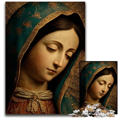 1000-teiliges Puzzle Notre Dame, Holzpuzzle, DIY-Dekoration, Gehirn-Herausforderung, für Erwachsene, Familie, 50x75cm von JIANGENNF