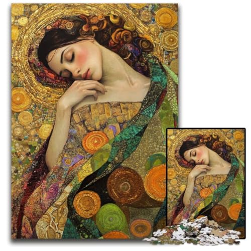 1000-teiliges Puzzle Schöne schlafende Frau, Holzpuzzle, anspruchsvolles Denkspiel für Teenager, Spaß am Familienspielabend, 50x75cm 1000-teiliges Puzzle Schöne schlafende Frau, Holzpuzzle, anspruchsvolles Denkspiel für Teenager, Spaß am Familienspielabend, 50x75cm von JIANGENNF