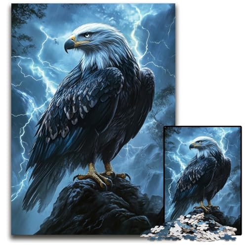 1000-teiliges Puzzle für Erwachsene, Adler, Papppuzzle, lustige Spiele, ganze Familie, für Kinder ab 14 Jahren, 26x38cm von JIANGENNF