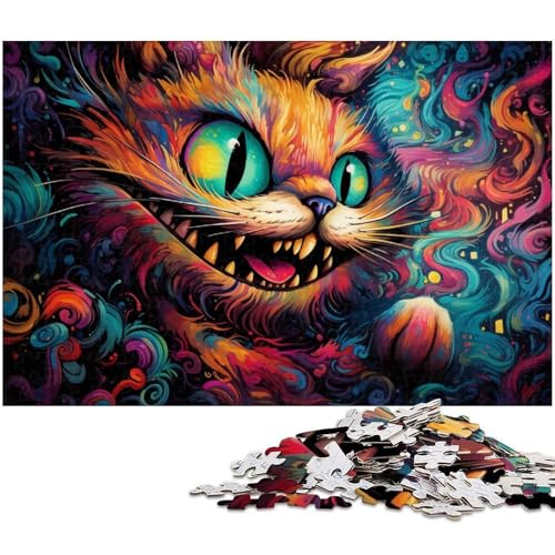 1000-teiliges Puzzle für Erwachsene, Alice Cat, Holzpuzzle für Erwachsene für Teenager, Familienspieleabend, hirnfordernde Geschenkidee, 50 x 75 cm / 19,68 x 29,52 Zoll 1000-teiliges Puzzle für Erwachsene, Alice Cat, Holzpuzzle für Erwachsene für Teenager, Familienspieleabend, hirnfordernde Geschenkidee, 50 x 75 cm / 19,68 x 29,52 Zoll von JIANGENNF