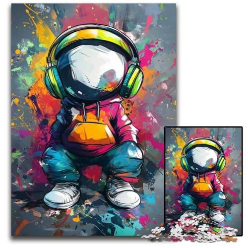 1000-teiliges Puzzle für Erwachsene, Anime-Kopfhörer, Holzpuzzle, dekomprimierendes intellektuelles Lernspielzeug, gutes Geschenk für Erwachsene und Teenager, 50x75cm von JIANGENNF