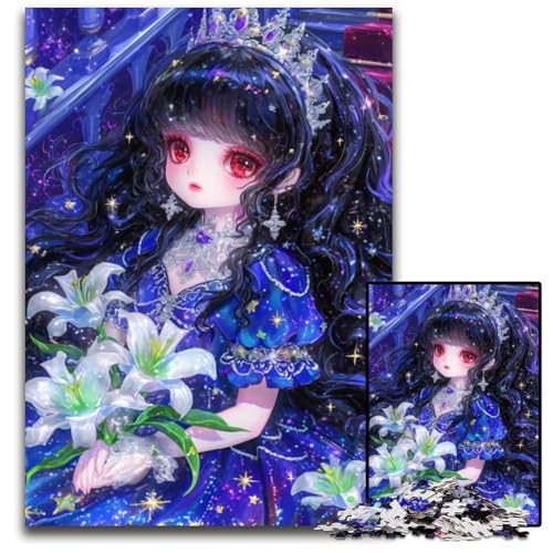 1000-teiliges Puzzle für Erwachsene, Anime-Mädchen, Holzpuzzle, dekomprimierendes intellektuelles Lernspielzeug, gutes Geschenk für Erwachsene und Teenager, 50x75cm 1000-teiliges Puzzle für Erwachsene, Anime-Mädchen, Holzpuzzle, dekomprimierendes intellektuelles Lernspielzeug, gutes Geschenk für Erwachsene und Teenager, 50x75cm von JIANGENNF