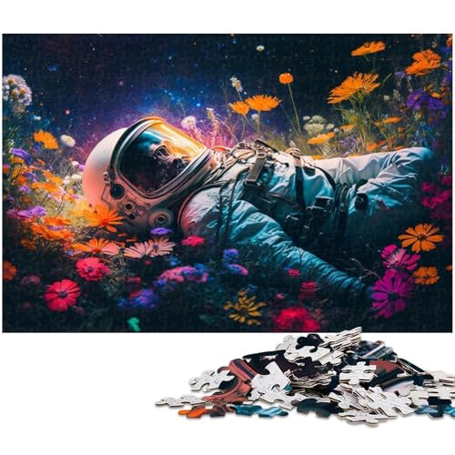 1000-teiliges Puzzle für Erwachsene, Astronauten-Erkundungspuzzle für Erwachsene, für Teenager und Familienspaß – DIY-Denkspiel, Geschenk, 50 x 75 cm / 19,68 x 29,52 Zoll von JIANGENNF